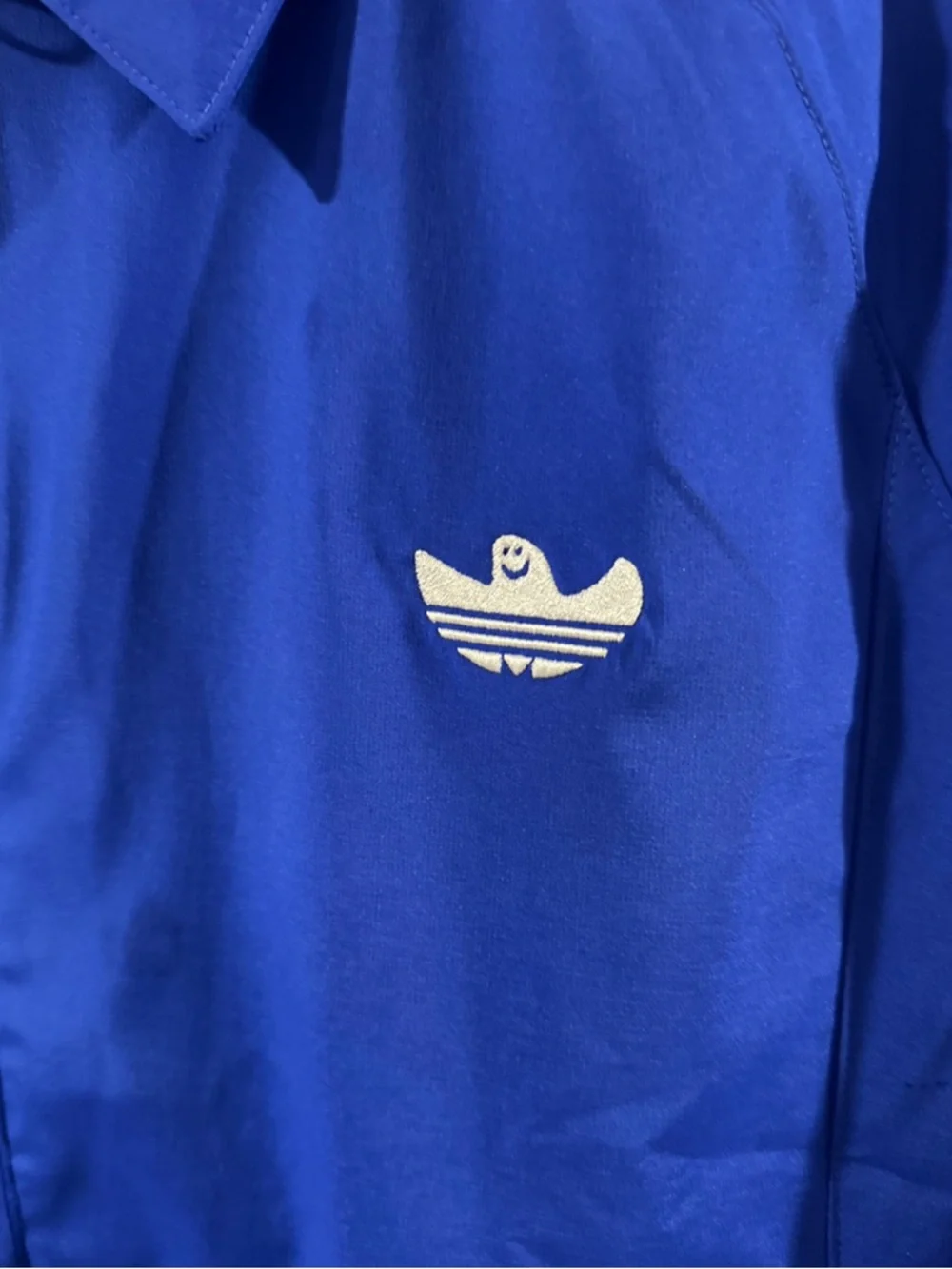 adidas x Mark Gonzales Blue Full-Zip Shmoofoil Jacket Size Men’s Medium (NWT)